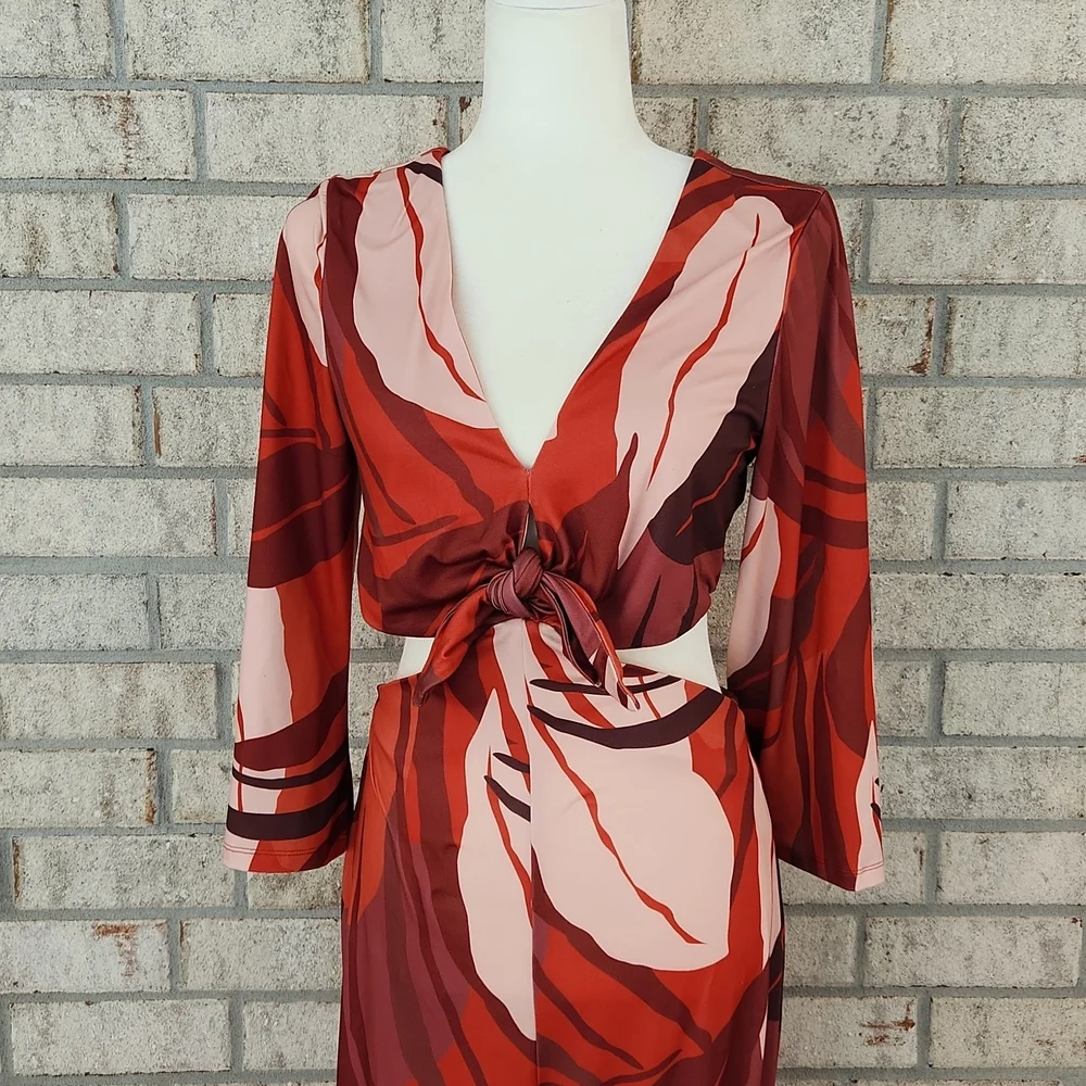 NWOT Hutch Cutout Printed Jumpsuit - Picture 5 of 7